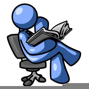 Person Reading A Book Clipart