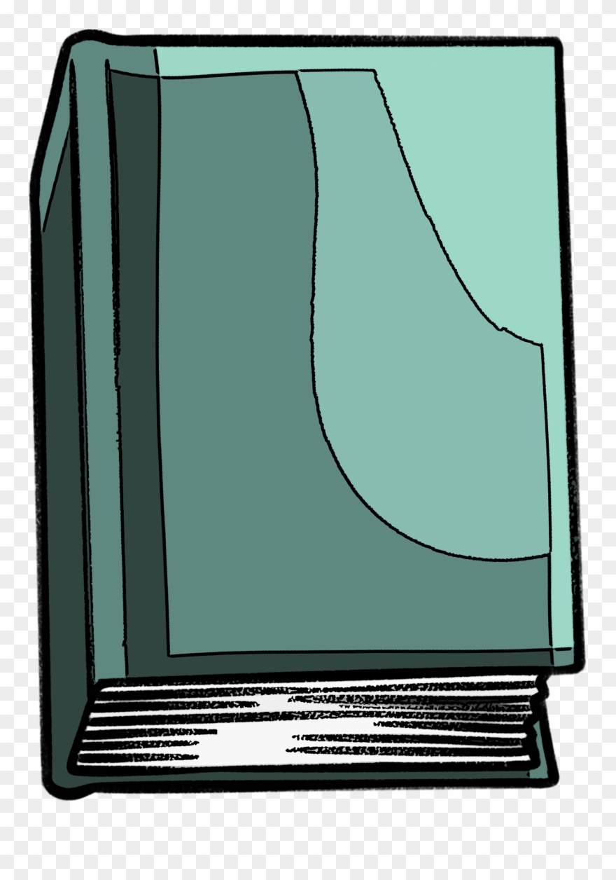 Light Teal Closed Book Clipart