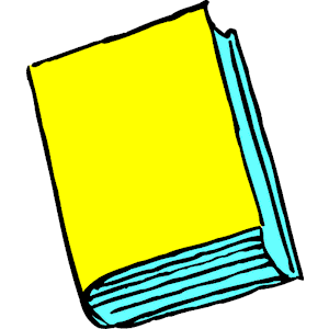 Yellow book clipart.