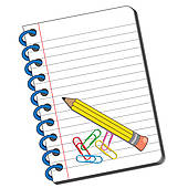 Writing book clipart.