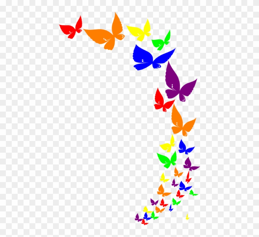 Free Png Rainbow Butterfly