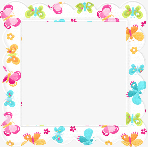 Butterfly border clipart