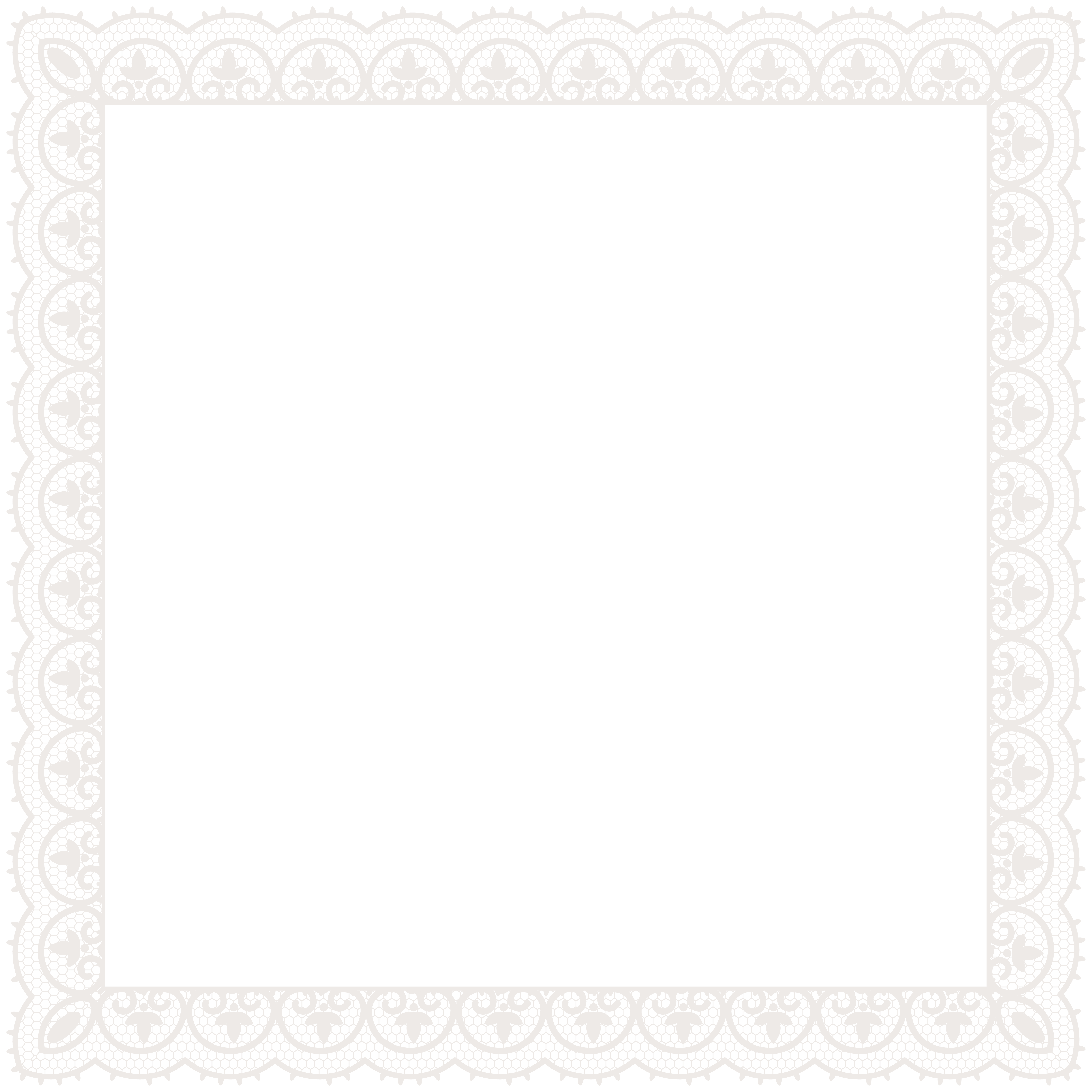 Lace frame png.