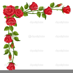 Clipart Red Rose Border