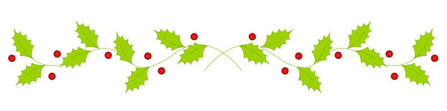 Christmas divider clipart.