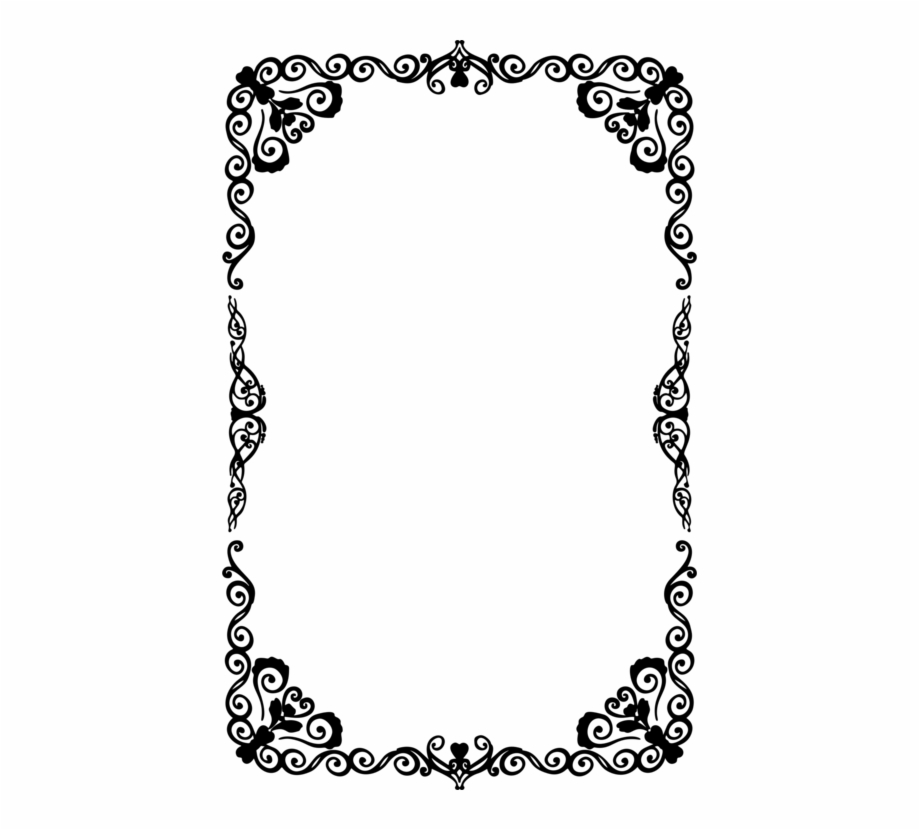 Picture Frames Gold Line Art Free Commercial Clipart