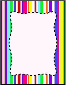 Colorful stripes frames.