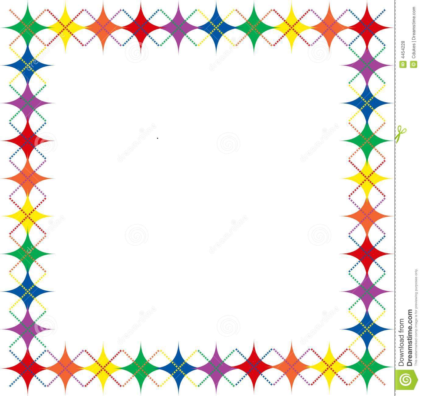 Colorful borders clipart.