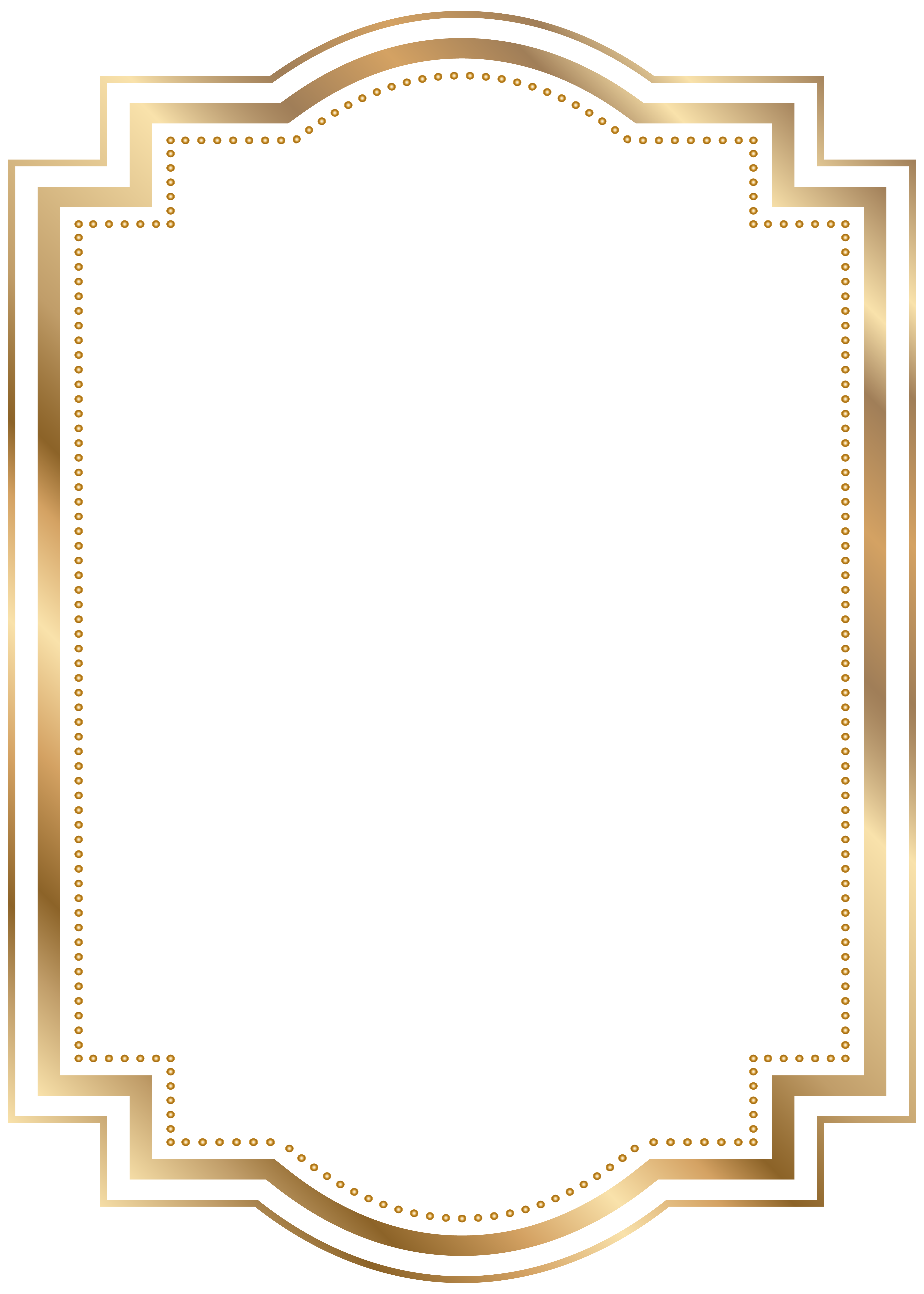 Border Frame Gold Transparent Clip Art
