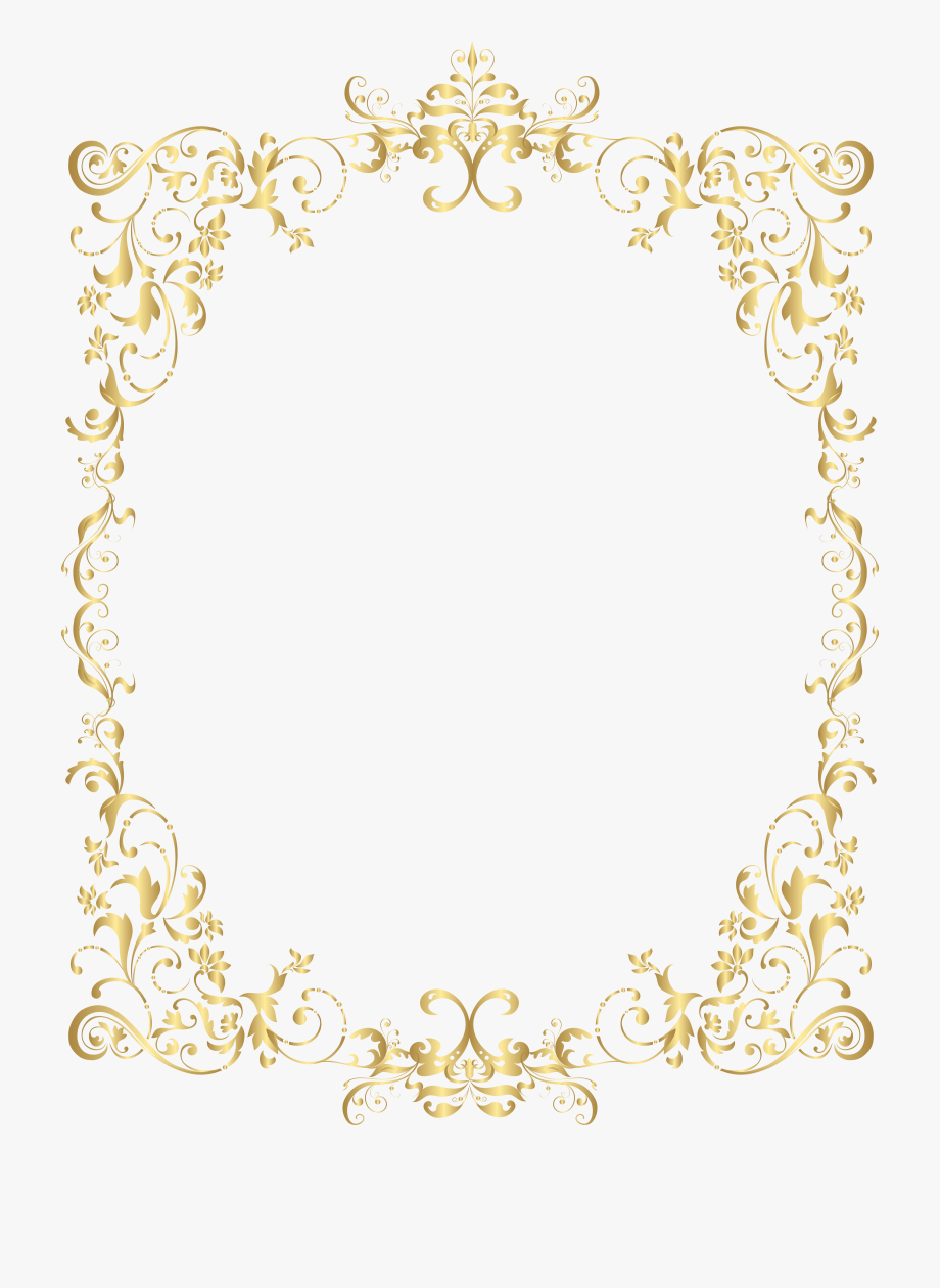 Clip Art Elegant Gold Border