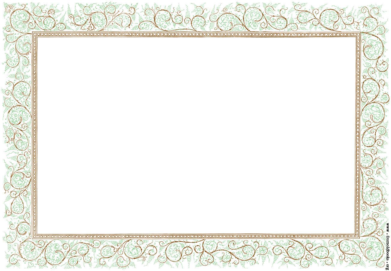 Flower and lace border clip art