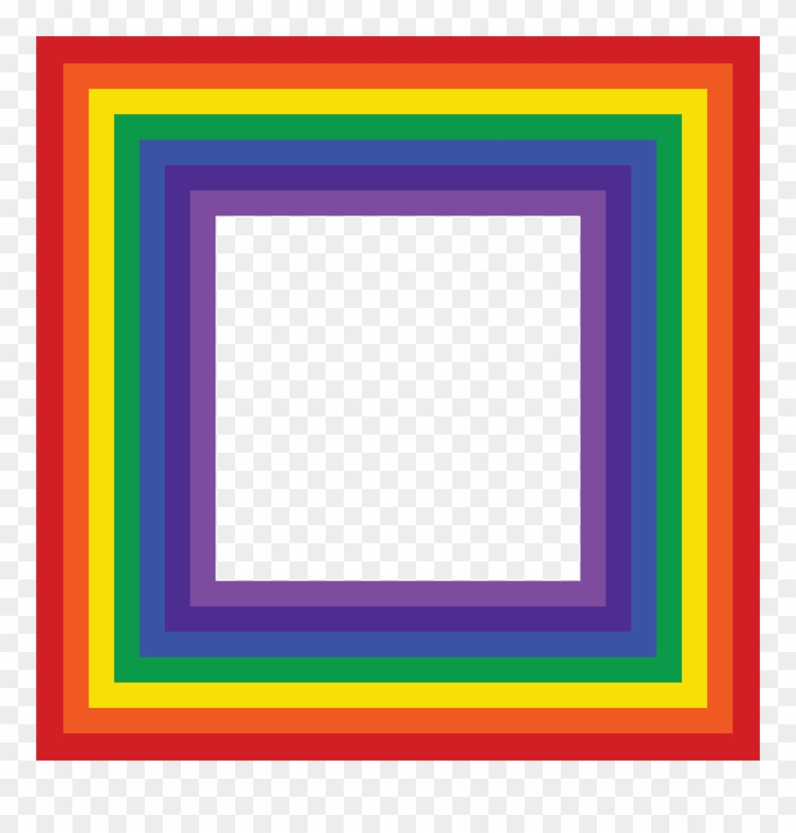 Rainbow Frame Clip Art Border