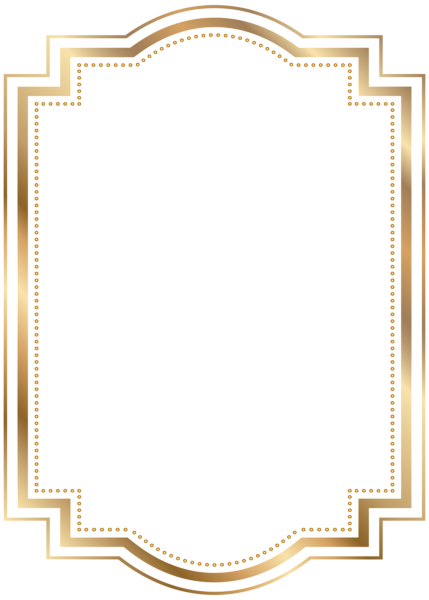 Border Frame Gold Transparent Clip Art