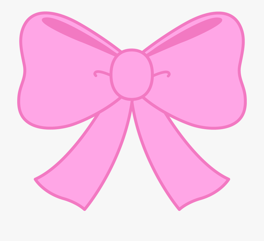 Cute pink bow.