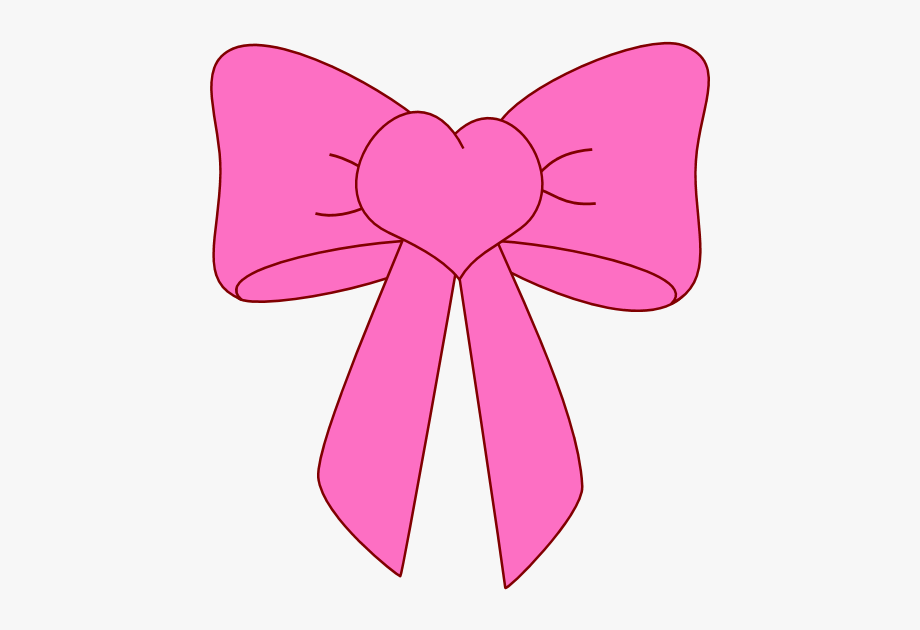 Pink bow cliparts.