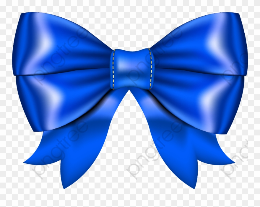 Pretty blue bow.