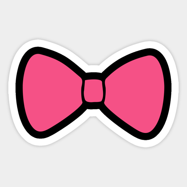 Pink girly bow.