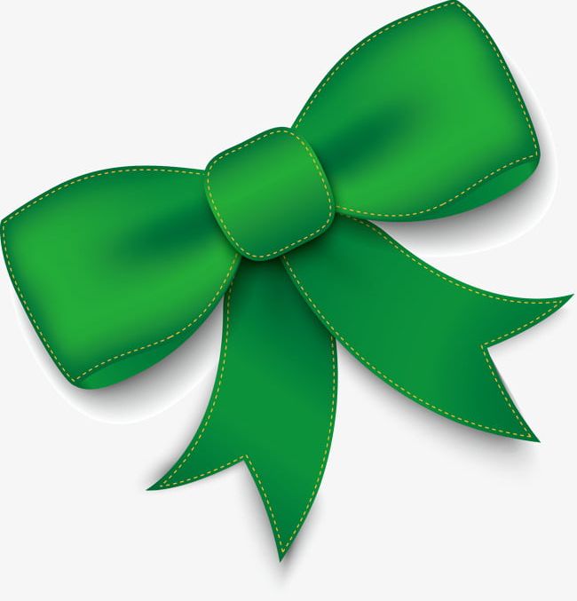 Green bow bow.