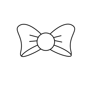 Bow Outline clipart, cliparts of Bow Outline free download