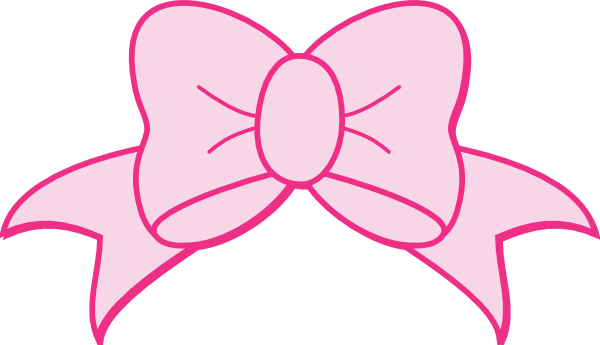 Pink bow clip.