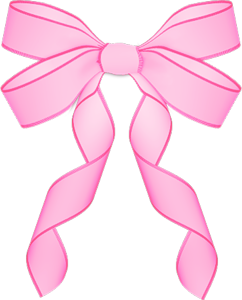 PINK BOW CLIP ART