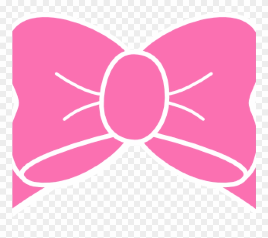 Pink bow clipart.