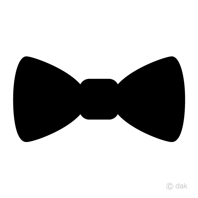 Free Bowtie Silhouette Clipart Image