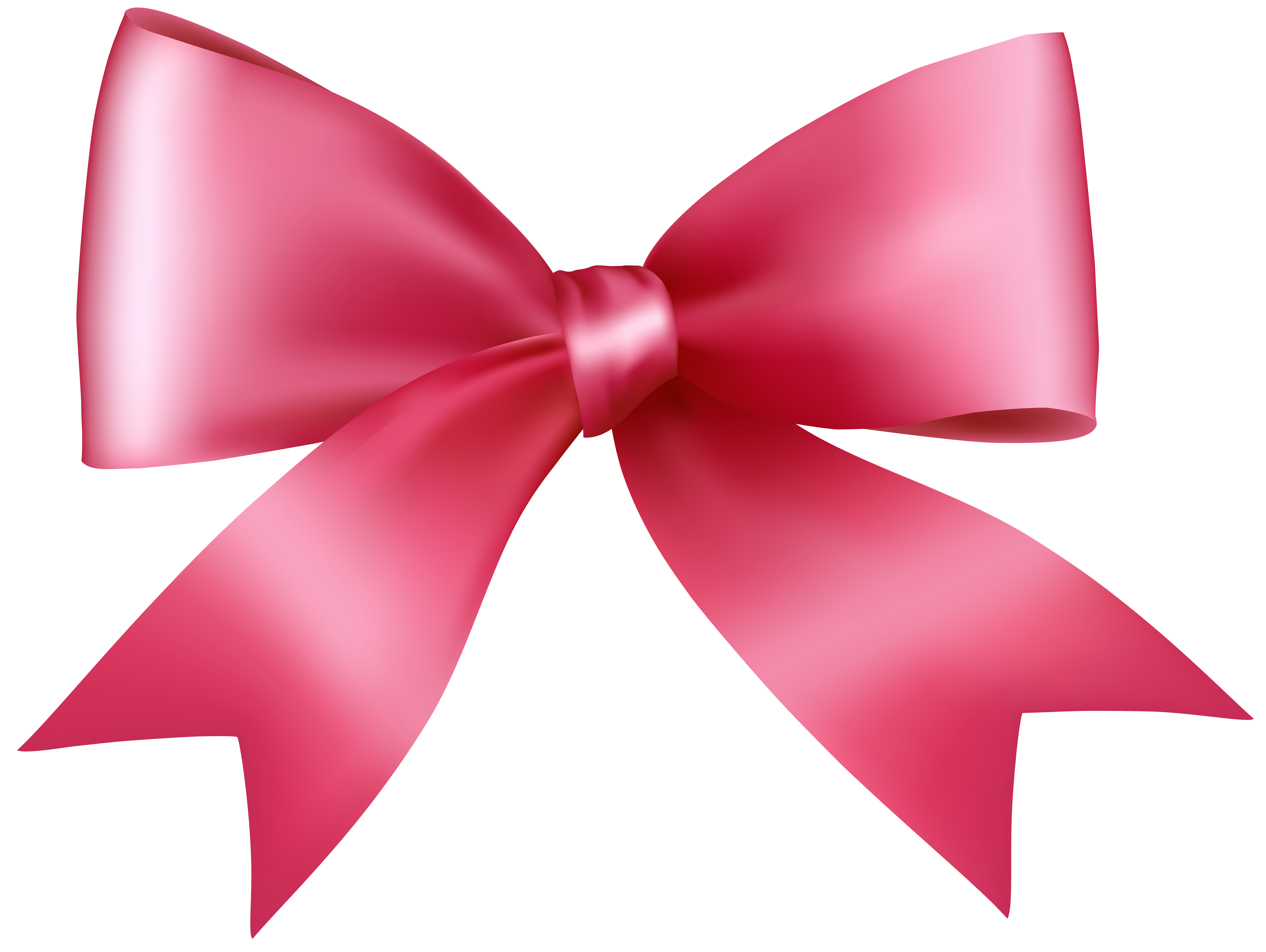 Pink bow transparent.