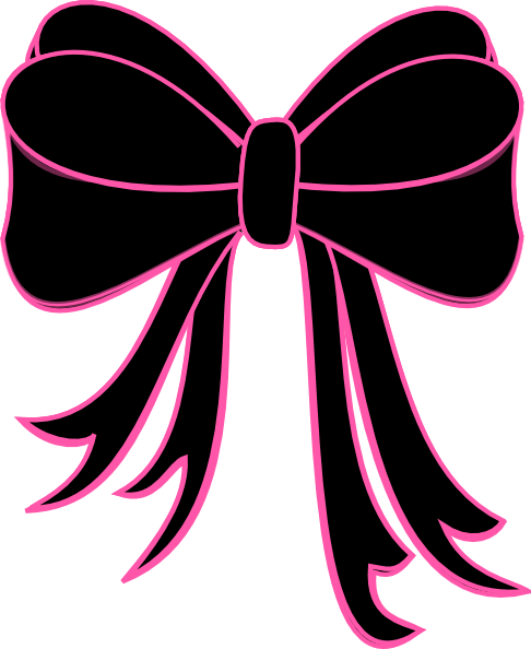 Black Bow Clip Art at Clipart library
