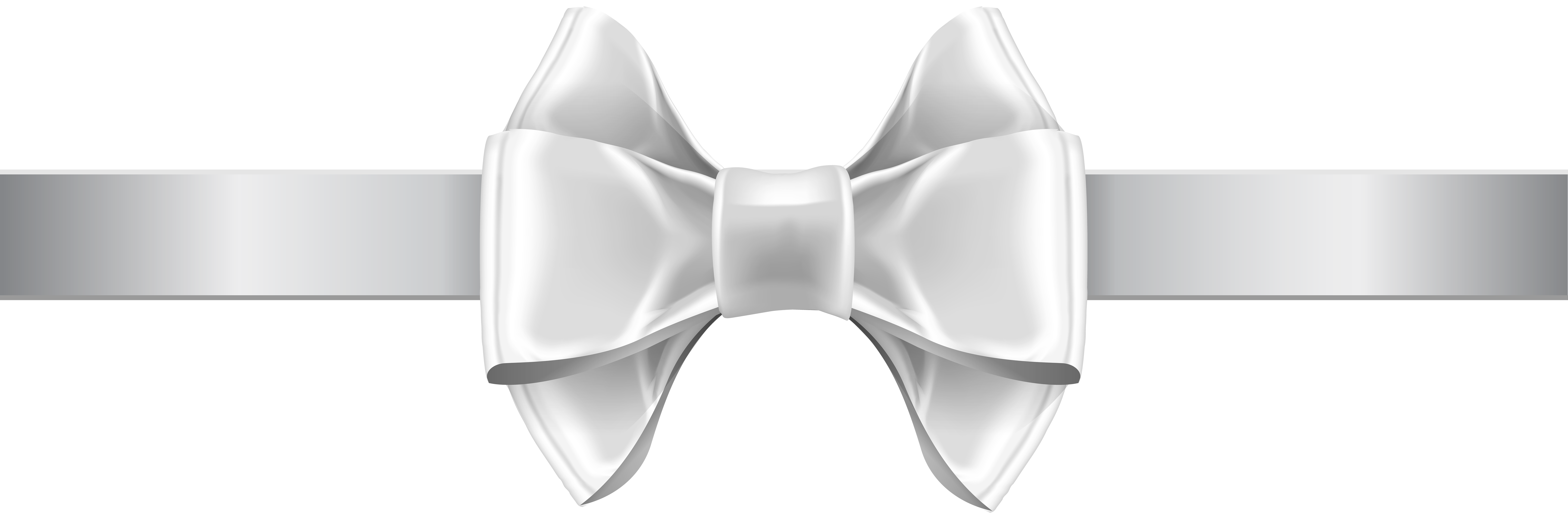 White bow png.
