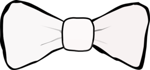 Bow tie white.