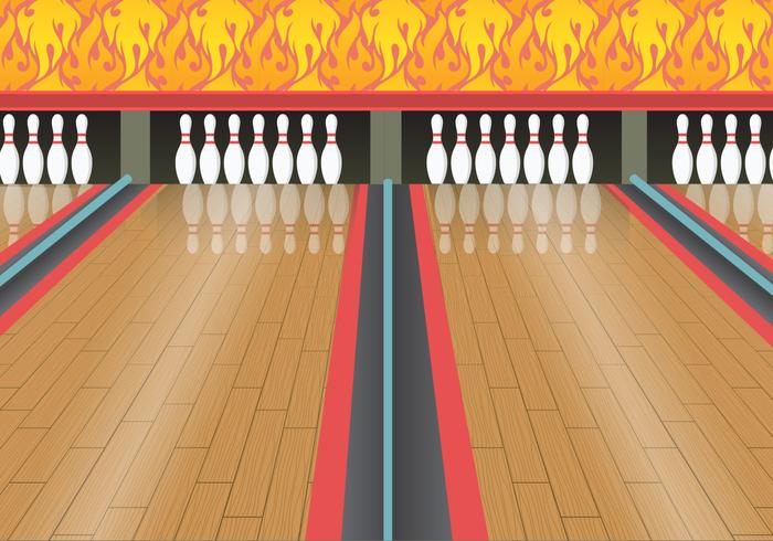 Bowling alley vector