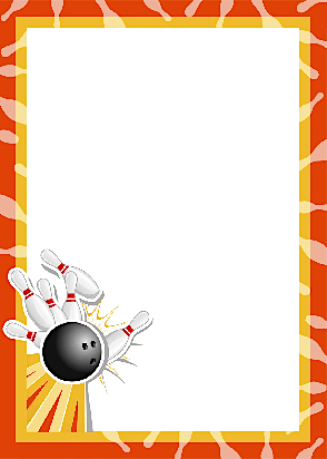 Bowling clipart border, Bowling border Transparent FREE for