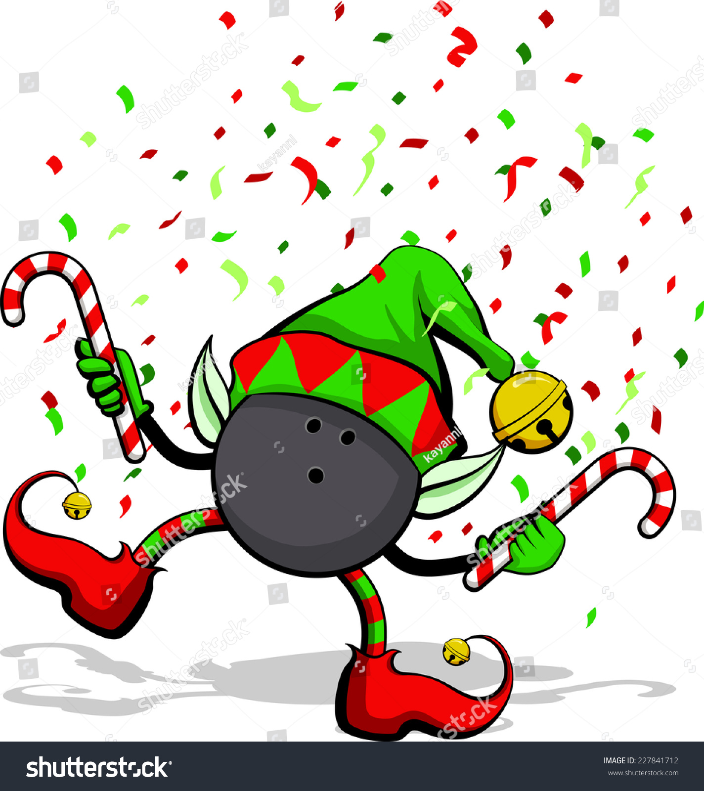 Bowling christmas clipart.