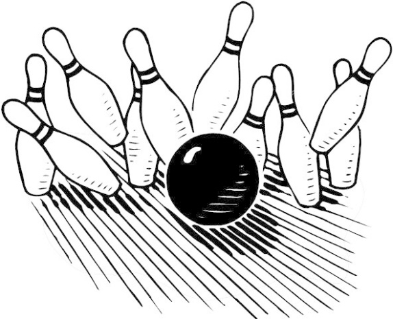 Bowling alley clipart.