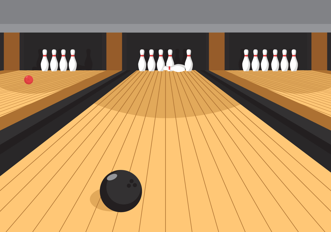 Free bowling alley.