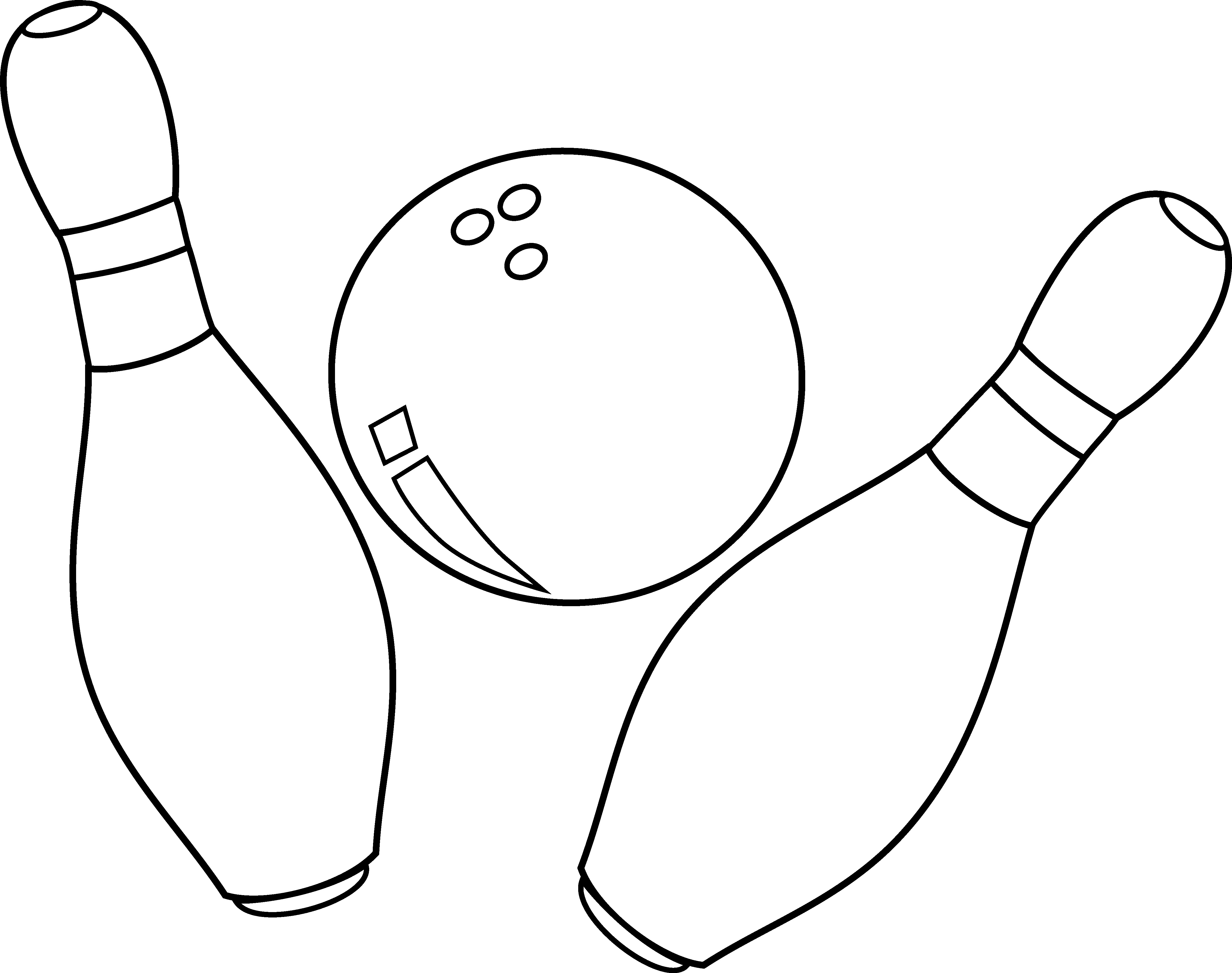 Free Bowling Pin Coloring Page, Download Free Clip Art, Free