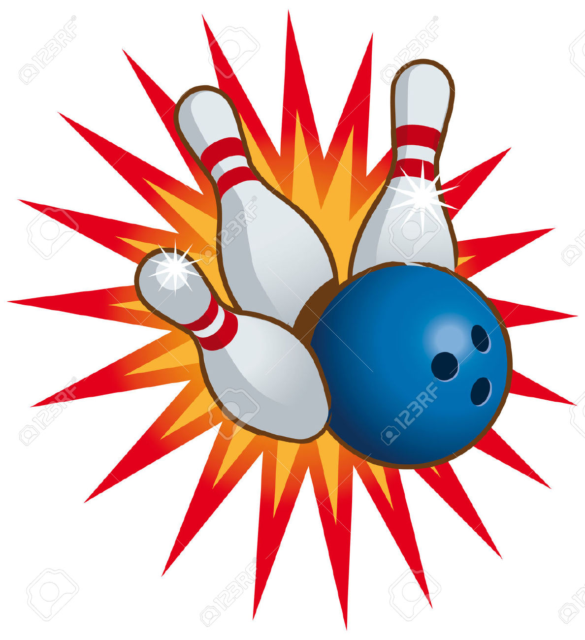 Bowling clipart free.