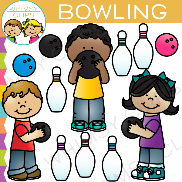 Bowling clipart free.