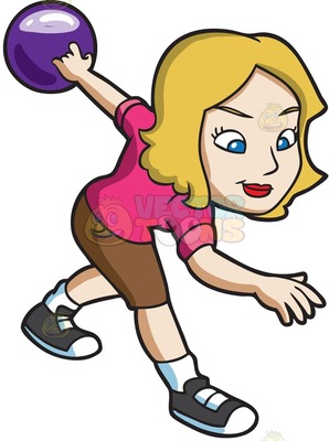 Bowling clipart lady.