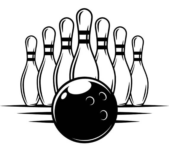 Bowling clipart logo.