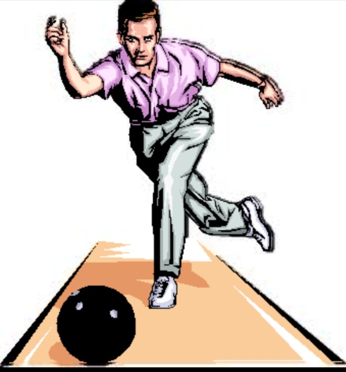bowling clipart person