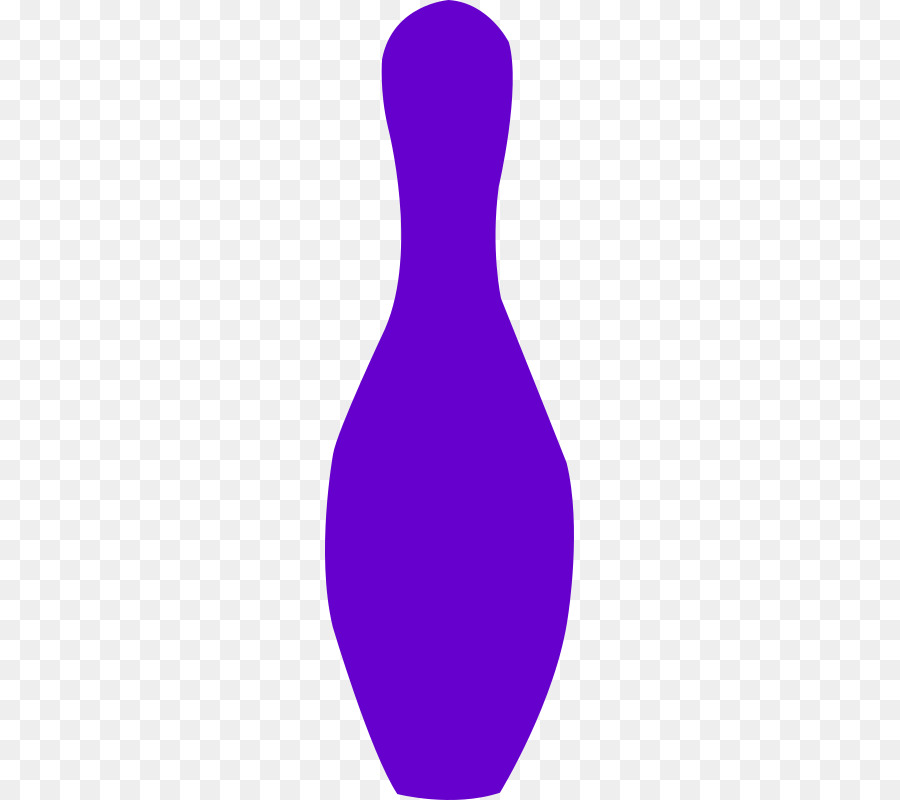 Purple bowling pin.