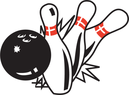 Bowling pins logo.