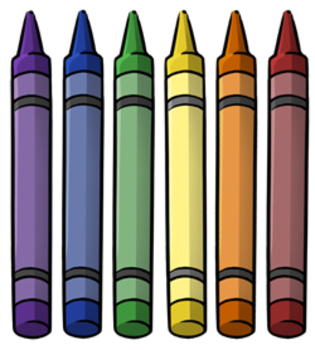 Free crayons clipart.