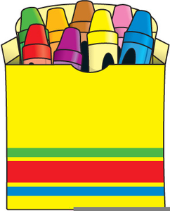 Pack crayons clipart.