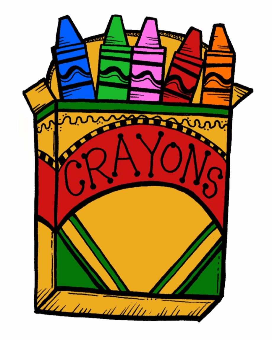 Box colored crayons.