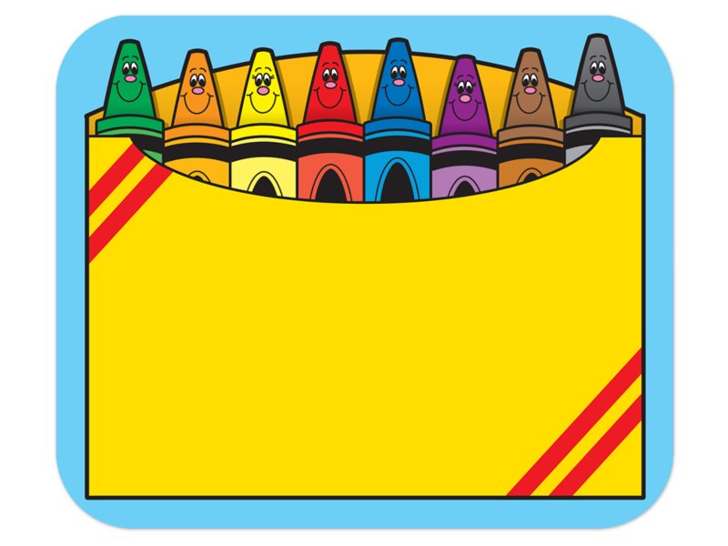 box of crayons clipart character