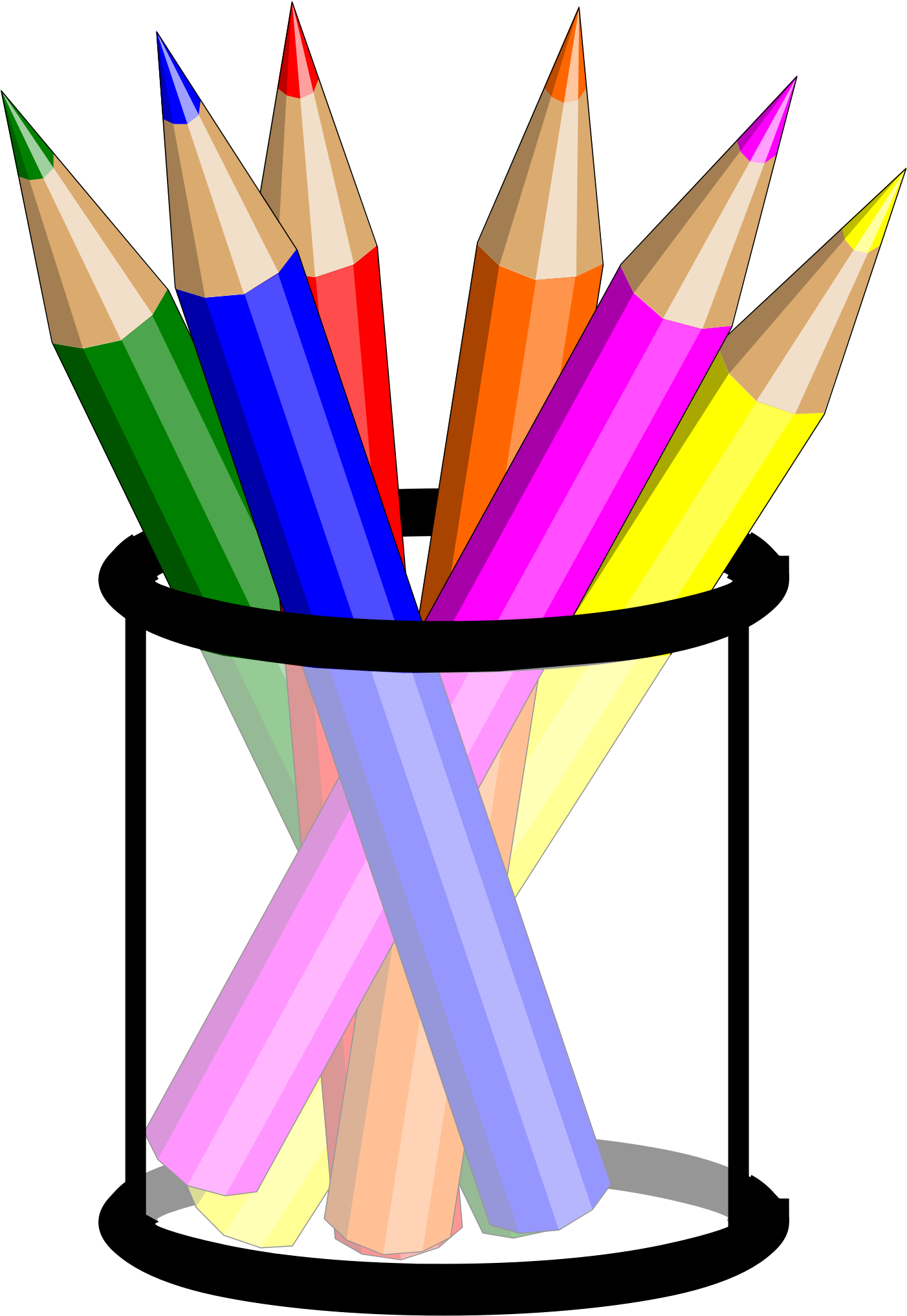 Clipart box colored pencil, Clipart box colored pencil