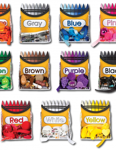 Crayon Box Colors Display Cases